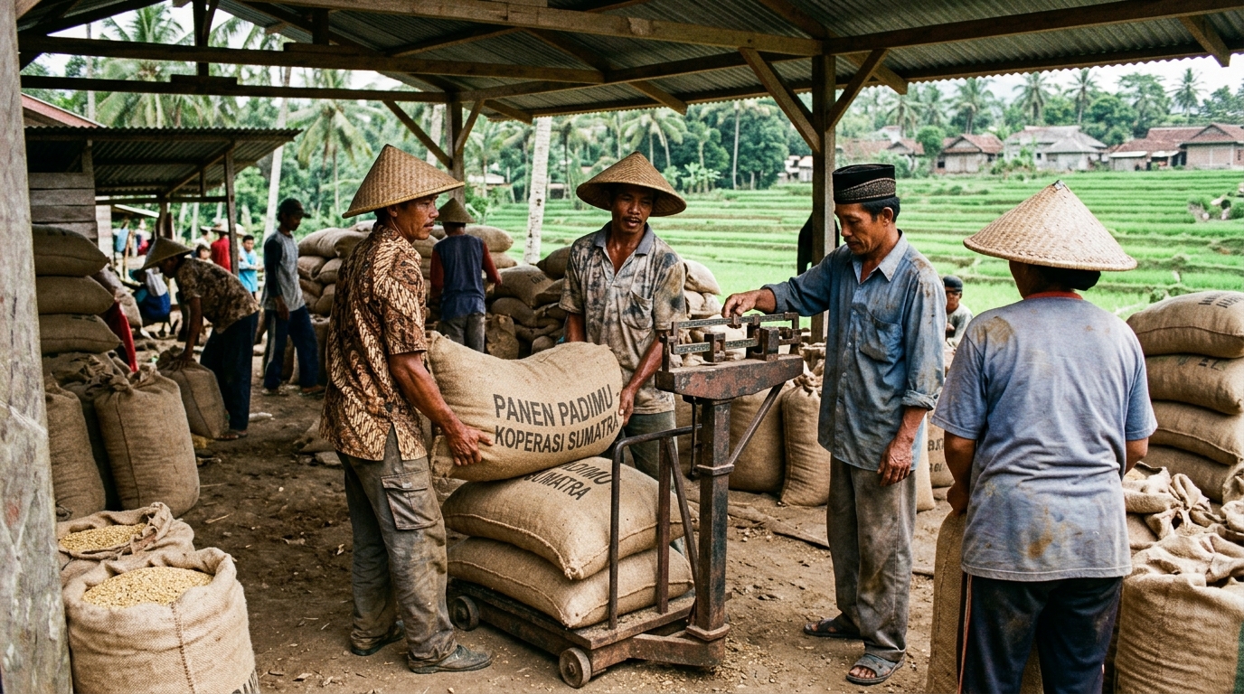 Penetapan Harga Acuan Pembelian Gabah Kering Panen Rp6.500/kg oleh Koperasi